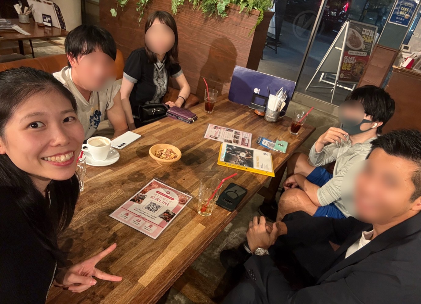2026年9月17日、名古屋駅前で開催したMINGLE友活カフェ会の集合写真