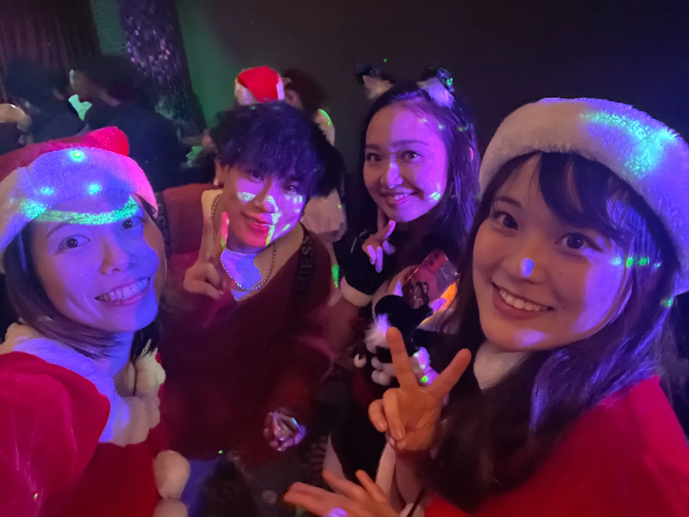 ライトアップされたイベントの様子
